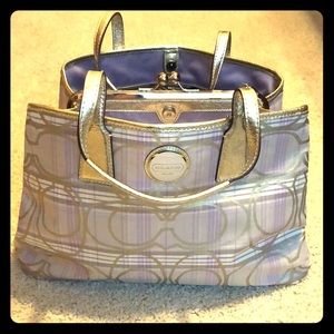 Coach 3 compartment handbag